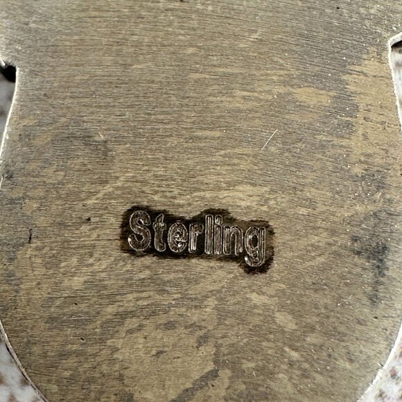 Native American Style Sterling Silver and Palomino Turquoise Pendant - Picture 8 of 11